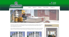 Desktop Screenshot of abhinandanaconstruction.com